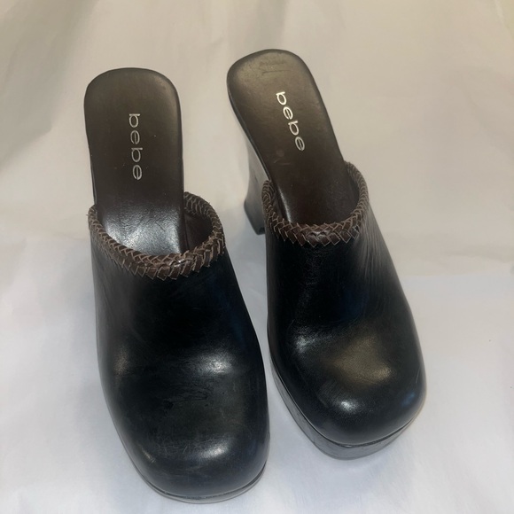 Bebe womens heeled clogs size 10 - Picture 9 of 10
